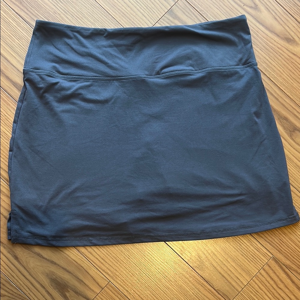 Gray Mini Pencil Skorts for Athletic Wear